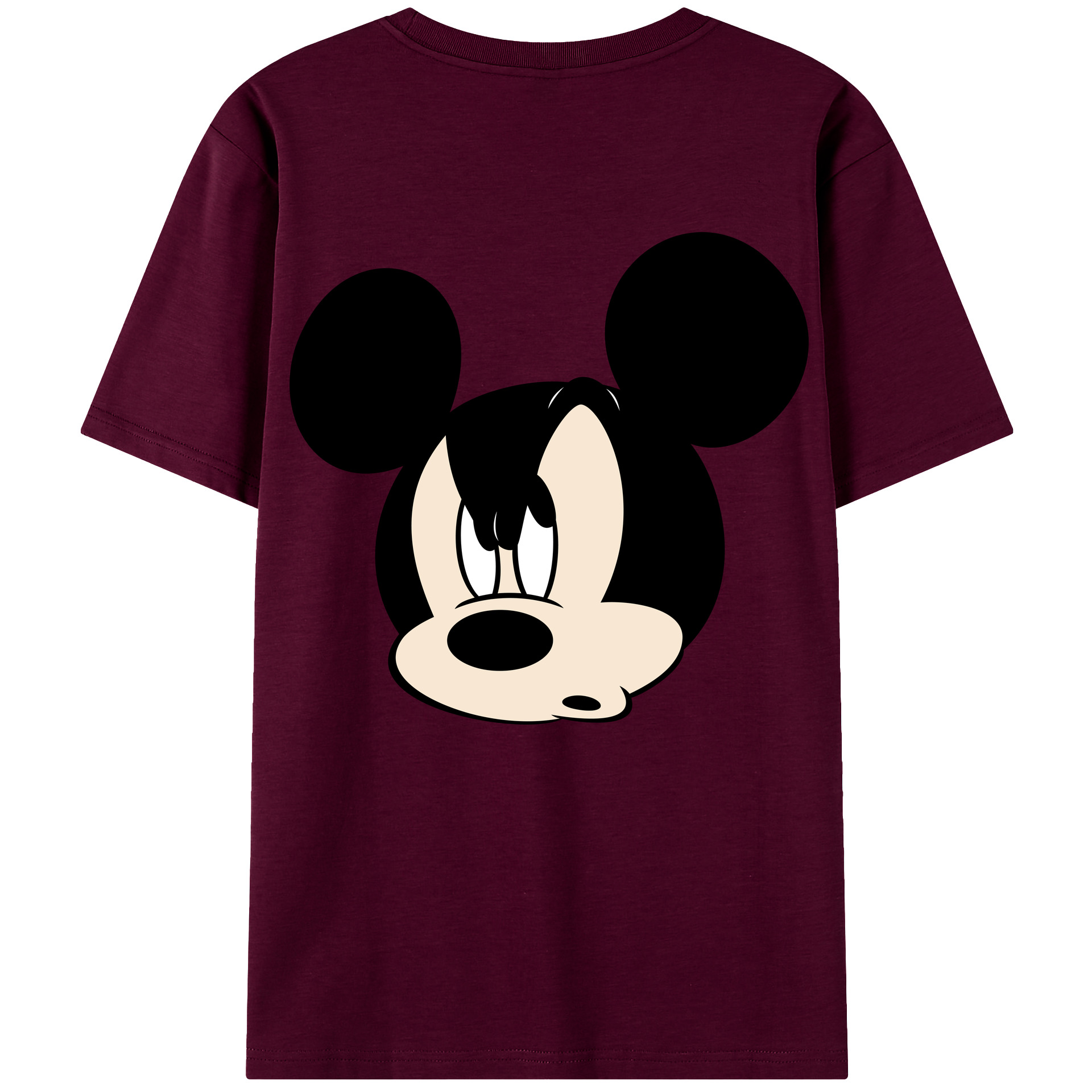 （画像用） ミッキーマウス Mickey Mouse レディース半袖Tシャツ(バックプリント)
